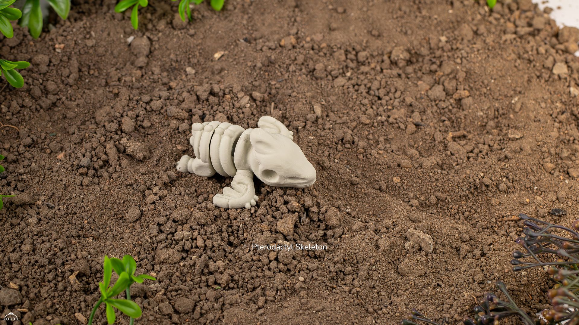 Baby Pterodactyl Skeleton – 3D print figurica / privjesak - Slika 2